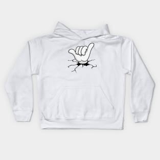 Surfer Shaka Sign, Always Kids Hoodie